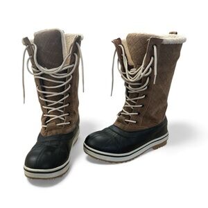 Legendary Whitetail Women’s Black/Tan Winter Boots. Size 7